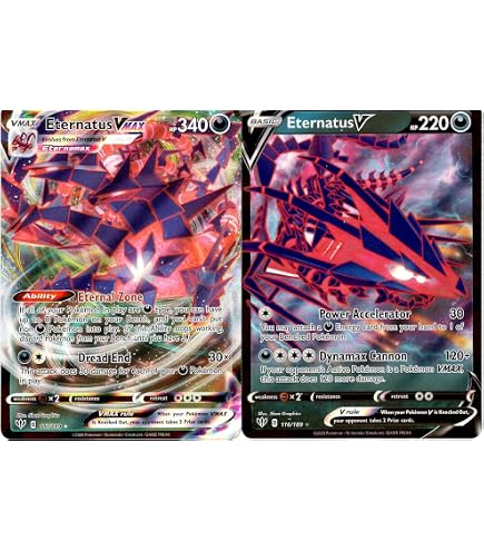 Amazon.com: Eternatus V & Vmax - SWSH045 & SWSH064 - Pokemon Card